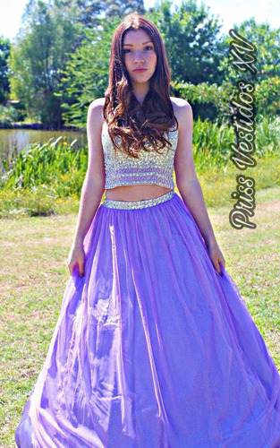 Vestido Quinceañera 15 Años Dulce 16 Cumpleaños Xv Lila