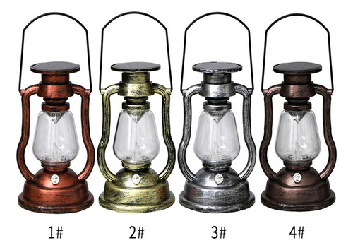 Lámpara Portátil Retro Luz Colgante Solar Led Linterna