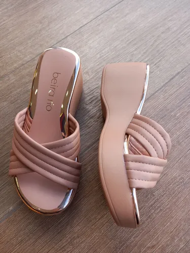 Tamanco anabela beira rio cheap conforto