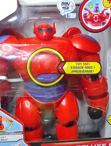 Ban Dai Big Hero 6 Deluxe Flying Baymax 30cm & Hiro (Usado)