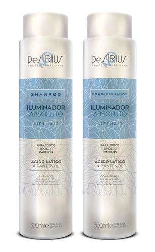 Kit Shampoo Condicionador Iluminador Hidratação De Sírius