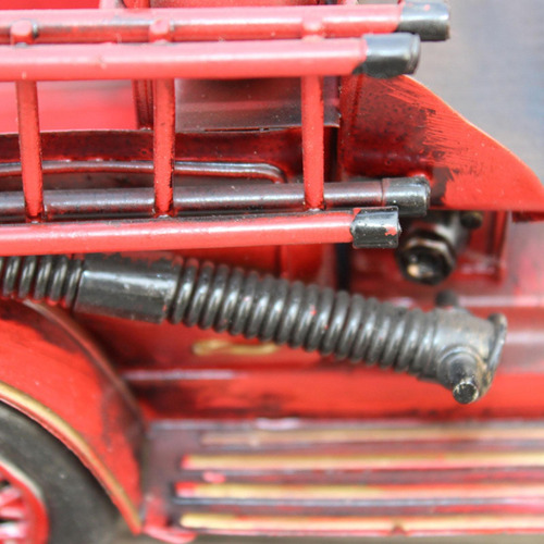 Miniadorno Retro Vintage, Modelo Camión De Bomberos, Colecci