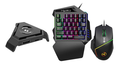 Teclado De 35 Teclas Y Mouse Para Juegos Con