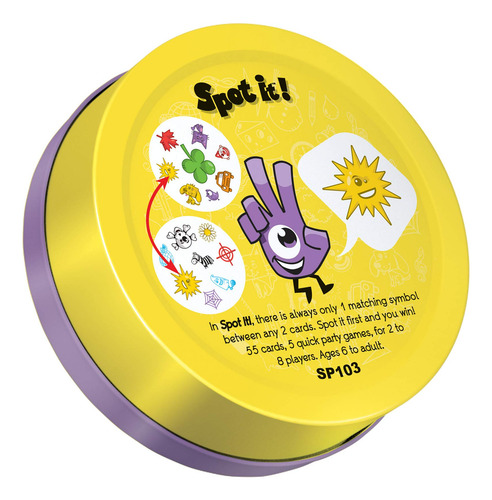Juego De Cartas Spot It! Clásico A Juego Para Niños Mayores