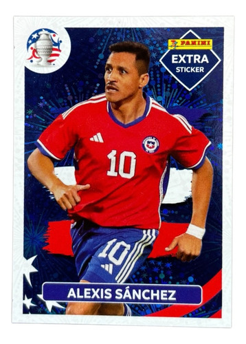 Lámina Extra Sticker Base Alexis Sánchez Copa América 2024