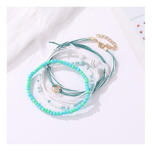 Tobillera Bohemia, Pulseras Onduladas Para Mujer, Tobilleras