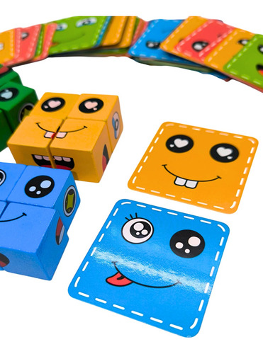 Juego Lógico De Caras Locas Y Emociones