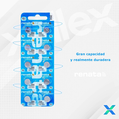 Imagen 4 de 8 de 10 X Pilas Renata 394 Sr936sw Original Suiza Blister Cerra