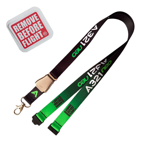 Lanyard A321neo Hebilla Lift Colores Viv Y Sticker Rbf.