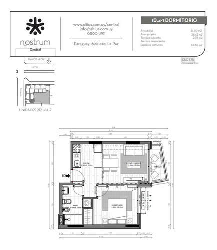 Venta Apartamento Un Dormitorio Con Terraza Centro Montevideo