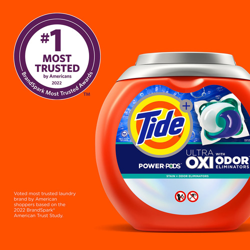 Detergente Para Roupa Tide Ultra Oxi Power Pods, 25 Pacotes