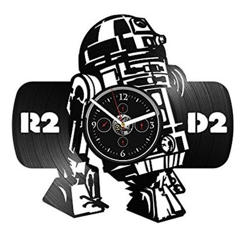 Reloj De Pared De Vinilo Para Hombre Diseño De Star Wars