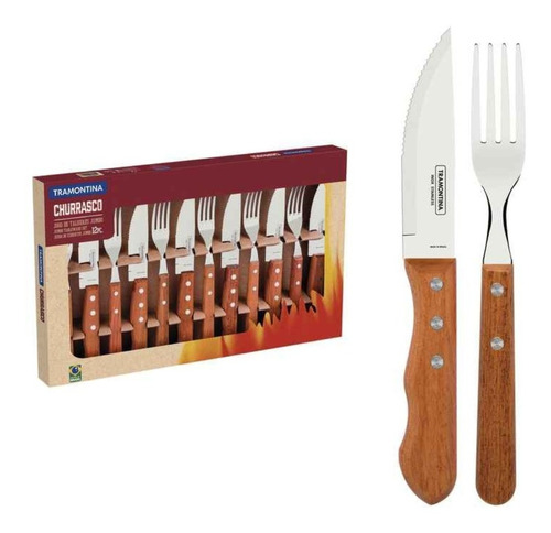 Set Cubiertos De Asado Jumbo Tramontina