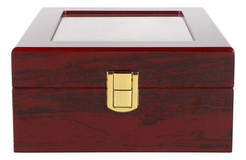 Caja Organizadora De Relojes De Madera Con 6 Ranuras