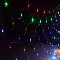 Comprar Luces De Navidad Multicolor Tipo Malla Led Para Exteriores 