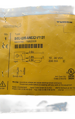 Sensor Turck Bi8u-q08-an6x2-v1131