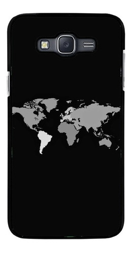 Funda Protector Rudo Para Samsung Galaxy Mapa Mundo Tierra 2