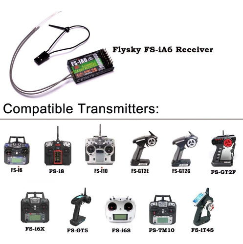 Receptor Flysky Fs-ia6 6ch Doble Antena Ppm Ibus Color
