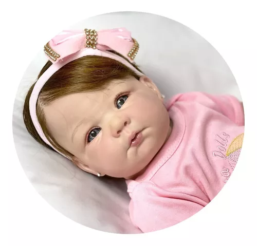 Bebe Reborn Princesa Banho Silicone Realista Menina