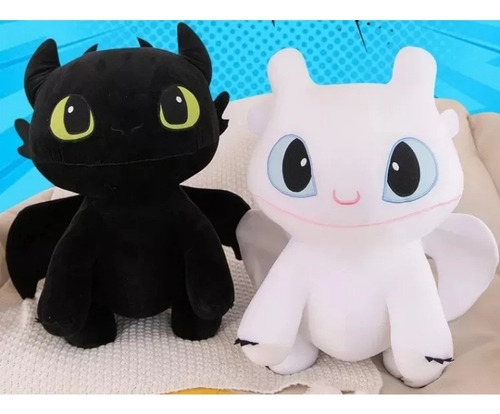 Pelúcia Dragão Banguela Fúria Noturna 30cm 1 Peça