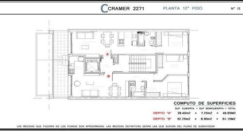 Departamento En Belgrano 3 Ambientes A Estrenar