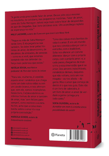 Amor O Próprio, De Menegon Sofia., Vol. 1. Editorial Planeta, Capa Mole, Edição 1a Em Português, 2025