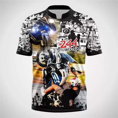 26 Camisa Camiseta Moto Favela Quebrada Grau Não É Crime 244