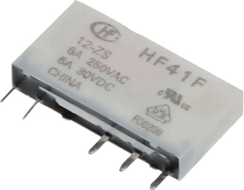 Relé Hf41f-012-zs Acoplador Slim Fino 12vdc Contato Na + Nf