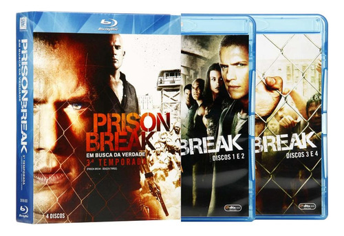 Prison Break 3ª Temporada - Box Com 4 Blu-rays