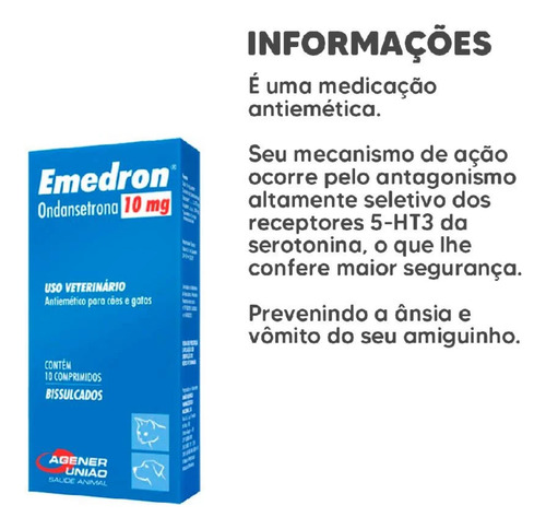 Kit 2 Unidades - Emedron 10mg Agener União 10 Comprimidos