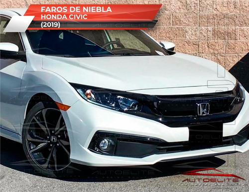 Imagen 4 de 9 de Kit Faros Niebla Honda Civic 2019 2020 2021 Biseles Y Switch