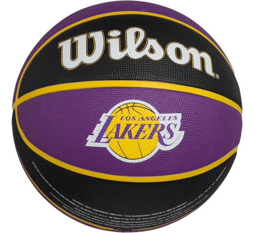 Bola De Basquete Nba Wilson Team Tribute Tam 7 Cor LA Lakers
