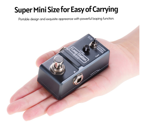 Pedal De Efectos Loop Station Para Guitarra Ammoon Loop Stat