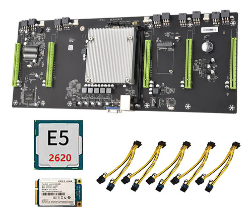 Placa Base Minera Eth79-x5b Btc Con Cpu E5 2620+ssd 128g+5