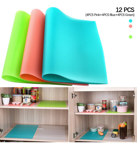 Asx W 12 Piezas De Alfombrillas For Refrigerador,
