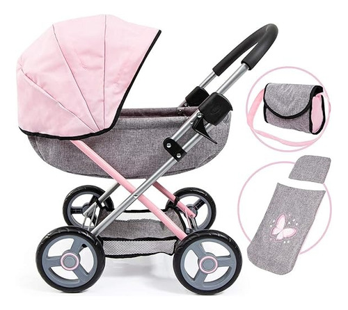 Coche Juguete Para Muñecas Reborn Con Bolso