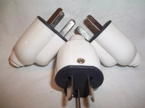 Enchufe Ficha Macho/hembra Para Alargue Blanco