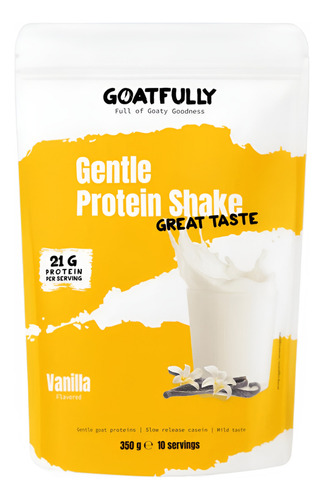 Goatfully Whey Protein Shake Batido De Proteinas 350g Vanill Sabor Vainilla