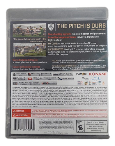 Pro Evolution Soccer 2015 / Ps3 / *gmsvgspcs* (Reacondicionado)