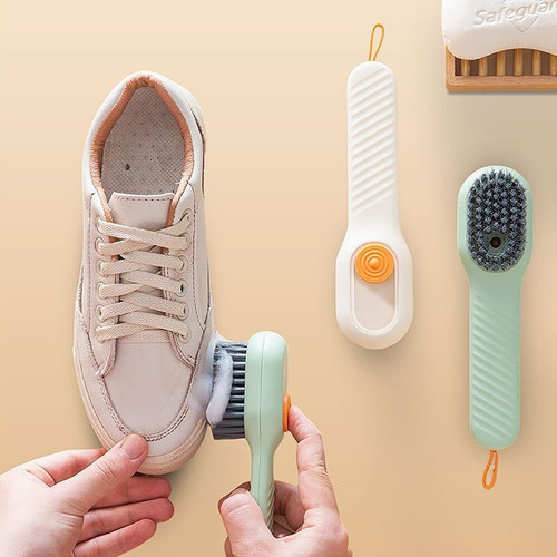 2pack Cepillo Limpieza Zapatos, Con Dispensador Para Baño