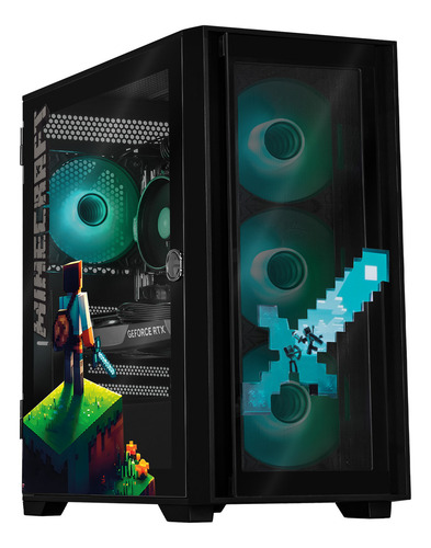 Xtreme Pc Gaming Geforce Rtx 4060 Amd Ryzen 7 5700 32gb Ssd 1tb Wifi Minecraft Steve