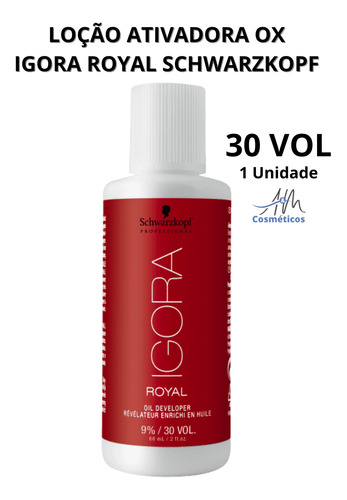 Kit C/ 2 Loção Ativadora Schwarzkopf Igora Royal Ox 30 Volum