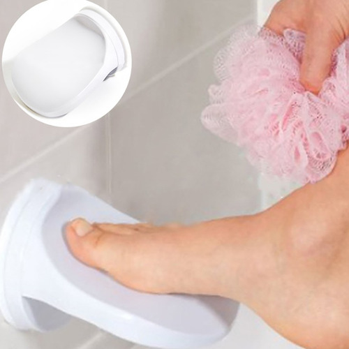 Reposapiés De Plástico Para Baño, Ducha, Afeitado