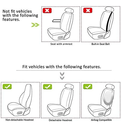 Fundas De Asiento Delantero Giant Panda Para Asientos De Cub