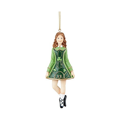 Irish Girl Dancer St. Patrick&#39;s Day Clover Christma...