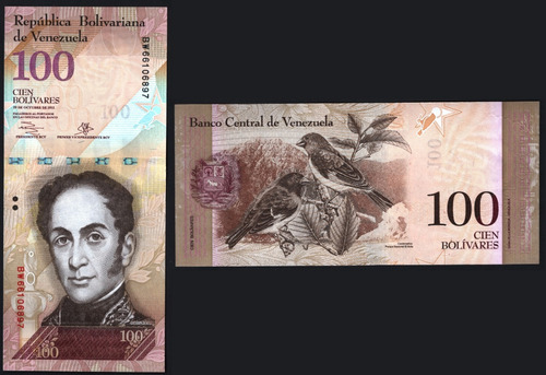 Venezuela Billete De 100 Bolívares Año 2013 Sin Circular