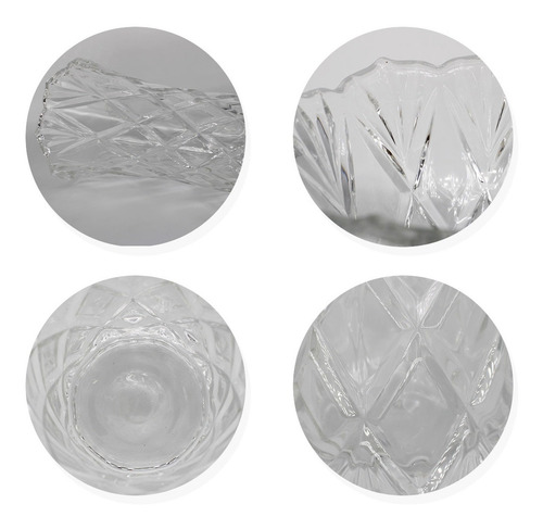 Imagem 4 de 7 de Vaso Casa Decoração Lucerna Transparente, 23cm