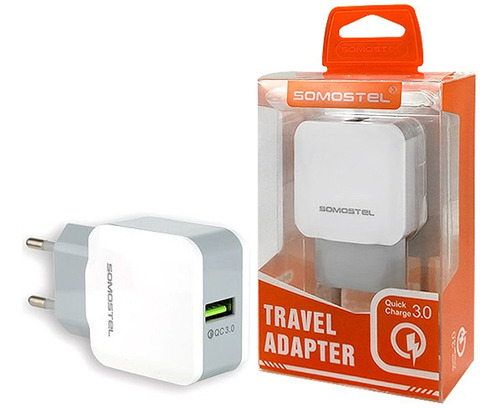 Cargador De Pared Rapido Marca Somostel Usb 3.0a Modelo A12