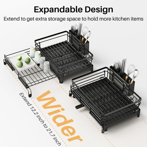 Escurridor De Platos Extensible, Escurridor De Platos Grande