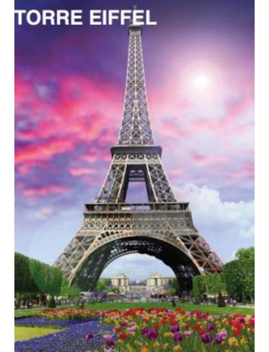 Rompecabezas 1000 Piezas Paris Torre Eiffel + Tabla De Armar